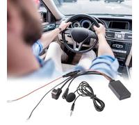 SageFurned Câble d'interface audio Bluetooth 5.0 pour autoradios Pioneer IP-BUS 11 broches, adaptateur auxiliaire avec micro, compatible avec autoradio DEH-P Series, 27 cm, noir