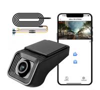 SageFurned Caméra embarquée WiFi 1080p pour voiture, avec champ de vision de 140° et vision nocturne, prend en charge jusqu'à 128 Go carte SD, installation facile pour voiture 12 V, mobile