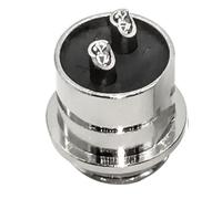 SageFurned Connecteur de cordon d'alimentation pour treuil électrique à 2 broches Daiwa et pour moulinet électrique Shimano - Étanchéité IP68 - 200 V/25 A - Contact en cuivre - Noir/argenté - 1 pièce