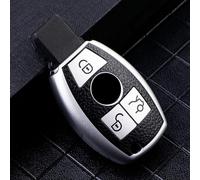 SageFurned Coque de e voiture en cuir TPU élégant pour Mercedes Benz C S W204 W212 (étui en cuir pour e voiture en TPU pour Mercedes pour Benz E C G S