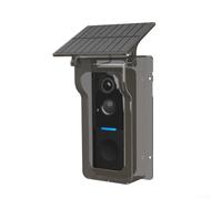 SageFurned Coque de protection solaire pour caméra de sonnette et caméra Tuya, coque de protection 1080p, étanchéité IP65, vision nocturne, détection de mouvement, coque facile à installer (noir)