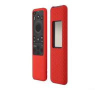 SageFurned Coque de télécommande compatible avec Samsung BN59-01480A Coque en silicone anti-chute Protection anti-rayures Glow in The Dark Dragonne intégrée Différentes couleurs (rouge)