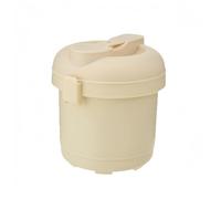 SageFurned Cuiseur à riz et cuiseur vapeur pour micro-ondes - Portable et sans BPA - En polypropylène - Pour une cuisson homogène du riz, des pâtes et des légumes - Facile à nettoyer - Beige