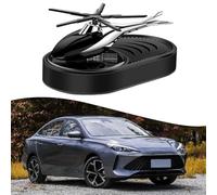 SageFurned Diffuseur de parfum solaire pour voiture avec hélicoptère rotatif, désodorisant pour véhicule, maison, bureau, rouge