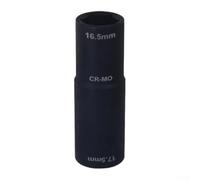 SageFurned Écrou de roue rabattable 16,5 x 17,5 mm, double taille, design à paroi fine, revêtement phosphaté, revêtement en phosphate de 1,27 cm, noir, pour mécaniciens, voitures, véhicules