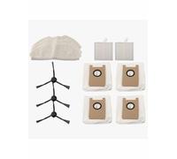 SageFurned Ensemble d'accessoires pour robot Airrobo T20+, kit de 12 pièces de rechange avec brosses latérales, filtres, serpillères et sacs à poussière, compatible avec aspirateur robot AIRROBO T20+