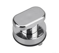 SageFurned Extracteur de poignée à ventouse pour portes en verre, carrelage et bois peint, supporte des charges lourdes sans perçage nécessaire (petite taille, argent)