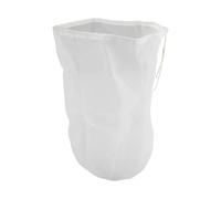SageFurned Filet filtrant en nylon lavable 100, 200, 300 mailles 30 x 45 cm, sac d'aquarium avec cordon de serrage pour qualité de l'eau et applications de cuisine, blanc