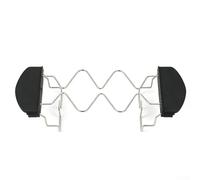 SageFurned Grille à pain 26 cm en acier inoxydable pour grille-pain chaud et refroidisseur, support de gril stable pour cuisine, maison, camping, lave-vaisselle, noir