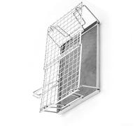 SageFurned Grille à pain pliable en acier inoxydable, support de grillage portable pour barbecue, camping, pique-nique, accessoire argenté facile à nettoyer