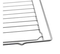 SageFurned Grille de four 304 pour four en acier inoxydable 44,8 x 33,7 cm pour grille de gril robuste résistante aux hautes températures Fours encastrables Argenté