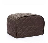 SageFurned Housse de grille-pain pour la plupart des grille-pain standard à 2 et 4 tranches, tissu matelassé anti-poussière pour garder votre appareil propre, noir, rouge, marron, gris, bleu, taille S