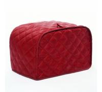 SageFurned Housse de grille-pain pour la plupart des grille-pain standard à 2 et 4 tranches, tissu matelassé anti-poussière pour garder votre grille-pain propre, noir, rouge, marron, gris, bleu