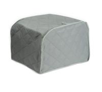 SageFurned Housse de grille-pain pour la plupart des grille-pain standard à 2 et 4 tranches, tissu matelassé anti-poussière pour garder votre appareil propre, noir, rouge, marron, gris, bleu (taille L