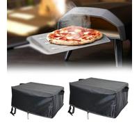 SageFurned Housse de protection pour four à pizza à gaz Cozze 90347 de 17", housse robuste en tissu Oxford 420D avec sangles et poignées réglables, résistante aux intempéries, noir