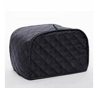 SageFurned Housse en tissu matelassé anti-poussière pour la plupart des grille-pain standard à 2 et 4 tranches - Noir, rouge, marron, gris, bleu, 2 tailles (S, L)