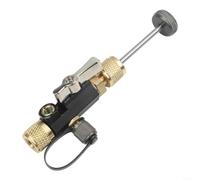 SageFurned HVAC Outil d'extraction de noyau de valve 1/4" pour R22 avec verre de visualisation Aimant Alliage de cuivre Ensemble d'outils (A)
