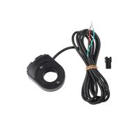 SageFurned Interrupteur de guidon de scooter électrique E-for Bike, 24 V/36 V/48 V, bouton de verrouillage marche/arrêt avec goupille de commande d'accélérateur, compatible avec guidon de 22 mm, noir