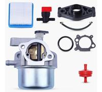 SageFurned Kit de carburateur pour tondeuse à gazon 190CC - Kit de remplacement en métal et plastique pour moteurs Briggs & Stratton 625E/675EX, avec ligne de carburant, filtre à air et bouclier