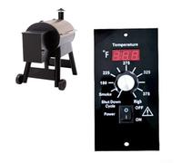 SageFurned Kit de contrôleur de température numérique compatible avec les grils à granulés TRAEGER BAC236, 8 modes de cuisson, arrêt automatique, grand bouton, pièce de rechange en métal pour barbecue