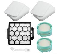 SageFurned Kit de filtre d'aspirateur pour Shark pour Rotator Pet Upright pour PowerFins for HairPro, filtre d'échappement HEPA H12, 2 filtres en feutre mousse, 2 cartouches neutralisantes