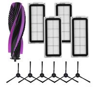SageFurned Kit de filtres latéraux principaux pour JONR pour P20 PRO pour aspirateurs robot T5 Pro, pièces de rechange, 1 brosse principale, 4 filtres, 6 brosses latérales, accessoires en plastique