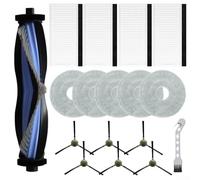 SageFurned Kit de pièces de rechange pour aspirateur robot LEFANT pour aspirateur robot M3, brosse principale, brosses latérales, filtre et ensemble de serpillères, 1 principal + 4 côtés + 2 filtres +