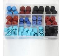 SageFurned Kit de réparation de climatisation 77 pièces, joints toriques en ABS et bouchon anti-poussière pour l'entretien du système AC, ensemble de joints d'étanchéité pour la plupart des véhicules