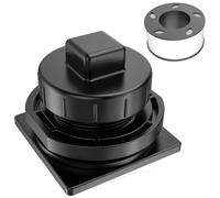 SageFurned Kit de valve à flotteur anti-fuite pour réservoirs de stockage de 50, 70 et 370 litres, bouchon de vidange en plastique compatible avec les modèles RUBBERMAID FG424288BLA FG424500BLA et MDB