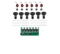 SageFurned Kit nébuliseur à ultrasons 6 buses 108 kHz Plaque pilote de brouillard avec supports pour humidificateur DIY 5 V Type C