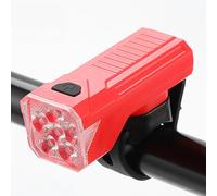 SageFurned Lampe de vélo haute luminosité 260 lumens avec batterie rechargeable USB-C 500 mAh, support à dégagement rapide pour vélo, design étanche, compatible avec guidon, rose