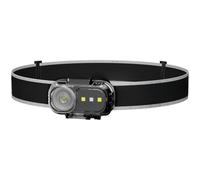 SageFurned Lampe frontale d'extérieur légère avec capteur d'ondes, lampe de travail rechargeable de type C, batterie 1200 mAh, angle réglable de 45°, résistance à l'eau IPX4, pour camping, randonnée