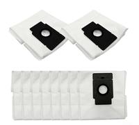 SageFurned Lot de 10 sacs à poussière pour aspirateur robot Polaris PVCRDC 6002 et IQ Home, pièces de rechange en tissu non tissé pour un nettoyage efficace à la maison 4 l