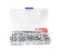 SageFurned Lot de 105 inserts filetés en acier inoxydable 304, inserts filetés M2 à M6, kit de réparation pour voiture et industrie (M5)