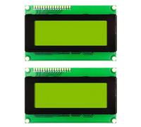 SageFurned Lot de 2 écrans LCD 2004A 20 colonnes 4 lignes jaune-vert avec interface IIC et régulateur de contraste pour projets électroniques DIY