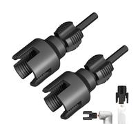 SageFurned Lot de 2 enfile-tubes pour tuyaux PPR de 20 mm et 25 mm, coupe-filetage interne et externe avec bord résistant à l'usure, matrice de plomberie unitaire en métal (noir)