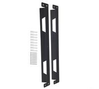 SageFurned Lot de 2 supports muraux en métal compatibles avec toughbuilt pour boîte à outils Stacktech - Plaque de montage en fer noir (2 pièces)