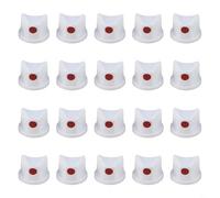 SageFurned Lot de 20 buses de pulvérisation blanches en polypropylène pour bombes de peinture - Tête de rechange - 0,2-0,6 mm - Résistant à l'usure - Facile à installer