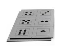SageFurned Lot de 24 pièces d'exercices de soudage - Lot de 2 tôle d'acier pour pratiquer la structure en cubes - Traitement du métal - Hobby