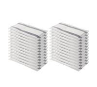 SageFurned Lot de 24 serpillères jetables pour Swiffer WetJet, tampons en fil de coton blanc pour sols en bois, carrelage et stratifié, compatibles avec les balais WetJet sans fil