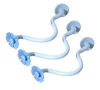 SageFurned Lot de 3 accessoires et butées de porte magnétiques avec tuyau réglable, pour lave-linge et sèche-linge à chargement frontal, rose/vert/bleu