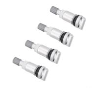 SageFurned Lot de 4 capteurs de pression des pneus TPMS en métal argenté de rechange pour Jaguar pour Land Rover pour BMW pour mini pour Ford pour Mazda pour Suzuki pour Honda pour Kia
