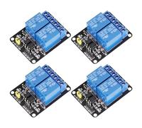 SageFurned Lot de 4 modules de relais bidirectionnels 12 V/24 V à 2 canaux avec isolation optocoupleur pour projets Arduino, Raspberry Pi et MCU (bleu)