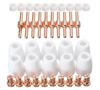 SageFurned Lot de 40 pièces de rechange pour coupe-plasma PT-31 LG-40 CUT40 et pour lampe torche CUT50, support d'électrode en cuivre à faible impureté