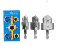 SageFurned Lot de 6 kits de réparation de filetage PPR NPT avec tige hexagonale 15-31 mm pour tuyau d'eau en plastique PVC, outil de restauration de filetage interne 1/2 3/4 1"
