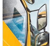SageFurned Lot de 8 films de protection pour rétroviseur de voiture - Anti-buée et anti-eau - Autocollant PET - 350 mm