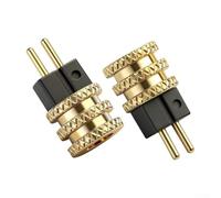 SageFurned MMCX vers RP-SMA Adaptateur coudé 50 ohms Doré (0,78 mm) | Impédance de 50 ohms, angle droit, transmission du signal sans perte, boîtier robuste