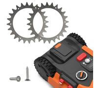 SageFurned Piques de traction en acier inoxydable pour Worx pour Landroid S/M, kit de mise à niveau de roue de tondeuse robot 205 mm avec vis, herbe humide et collines