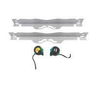 SageFurned Plaque de mesure de voie de roue en acier inoxydable avec fente de protection antidérapante pour une mesure précise de la voie sur les voitures, camions, véhicules tout-terrain, accessoires