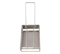SageFurned Plat à pain pliable en acier inoxydable avec longue poignée, barbecue de camping portable, gril même pour griller même le grille-pain, la randonnée, le pique-nique, la cuisine